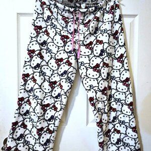 Hello Kitty - fleece pajama bottoms - lounge pants